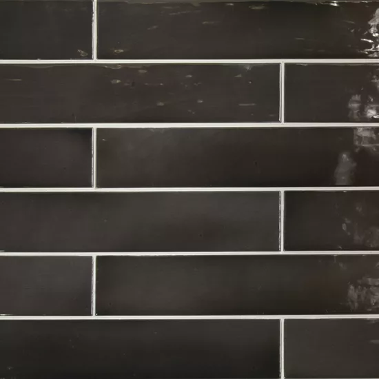 Carrelage Manacor Black 6,5x40 cm - détail du carreau
