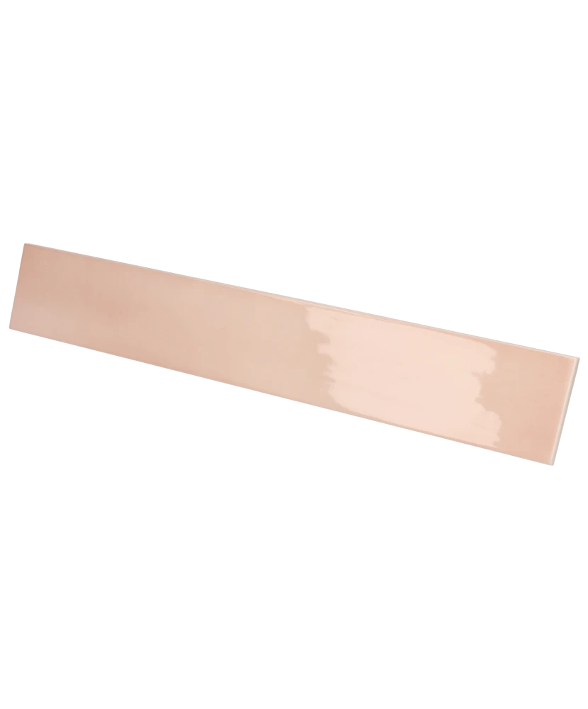 Carrelage Manacor Blush Pink 6,5x40 cm - vue latérale du carreau