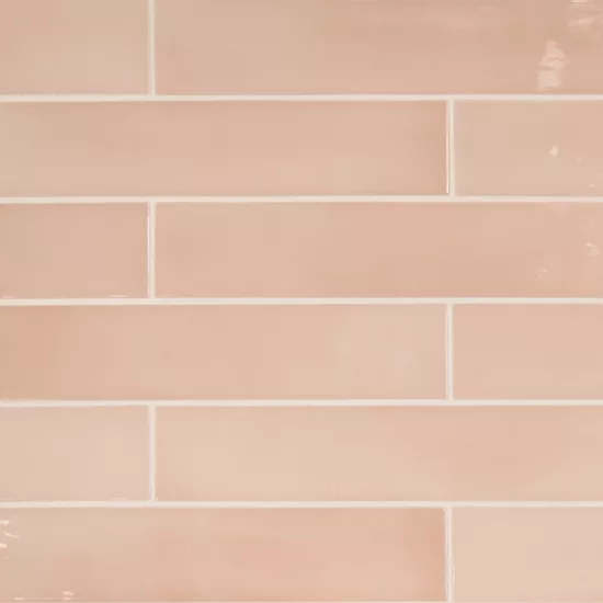 Carrelage Manacor Blush Pink 6,5x40 cm - détail du carreau