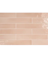 Carrelage Manacor Blush Pink 6,5x40 cm - détail du carreau