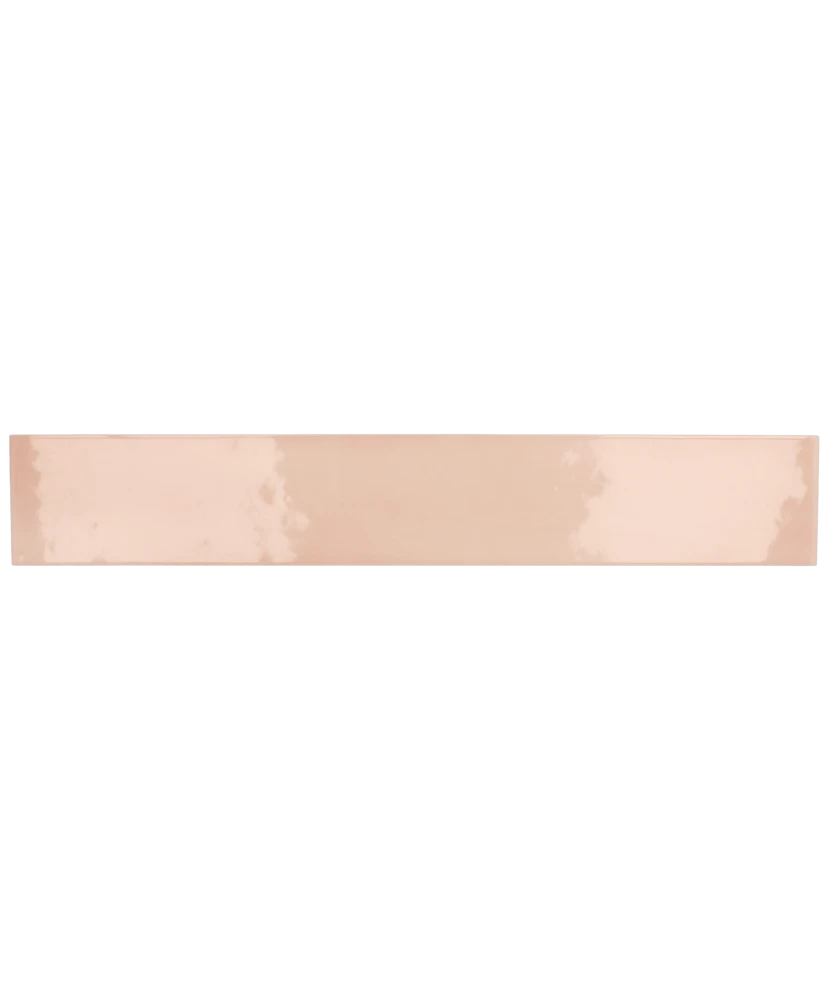 Carrelage Manacor Blush Pink 6,5x40 cm - vue de face du carreau