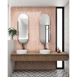 Manacor Blush Pink 6.5x40 cm - carrelage NAIS - image 4