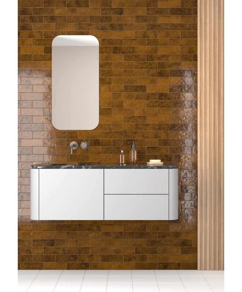 Carrelage Artisan Gold 6,5x20 cm - vue d’ambiance
