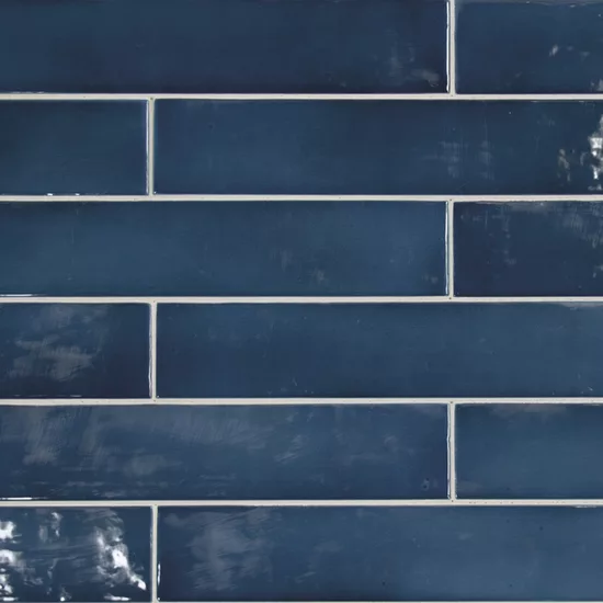 Carrelage Manacor Ocean Blue 6,5x40 cm - détail du carreau