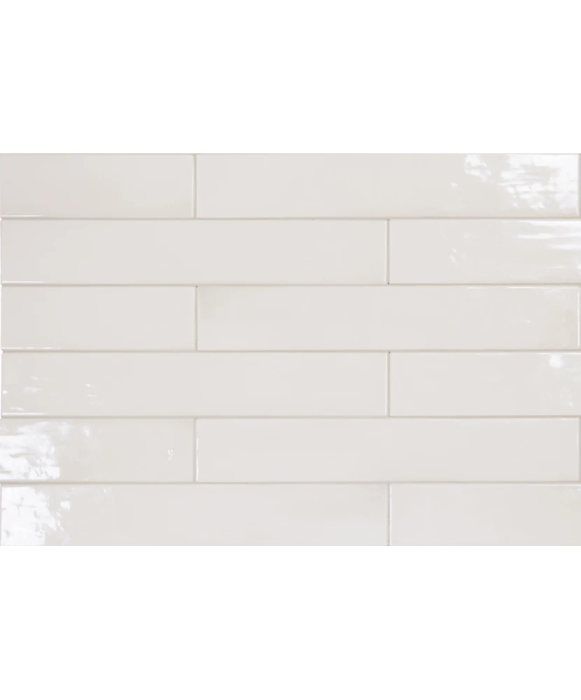 Carrelage Manacor White 6,5x40 cm - détail du carreau