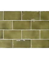 Carrelage Manacor Basil Green 7,5x15 cm - détail du carreau