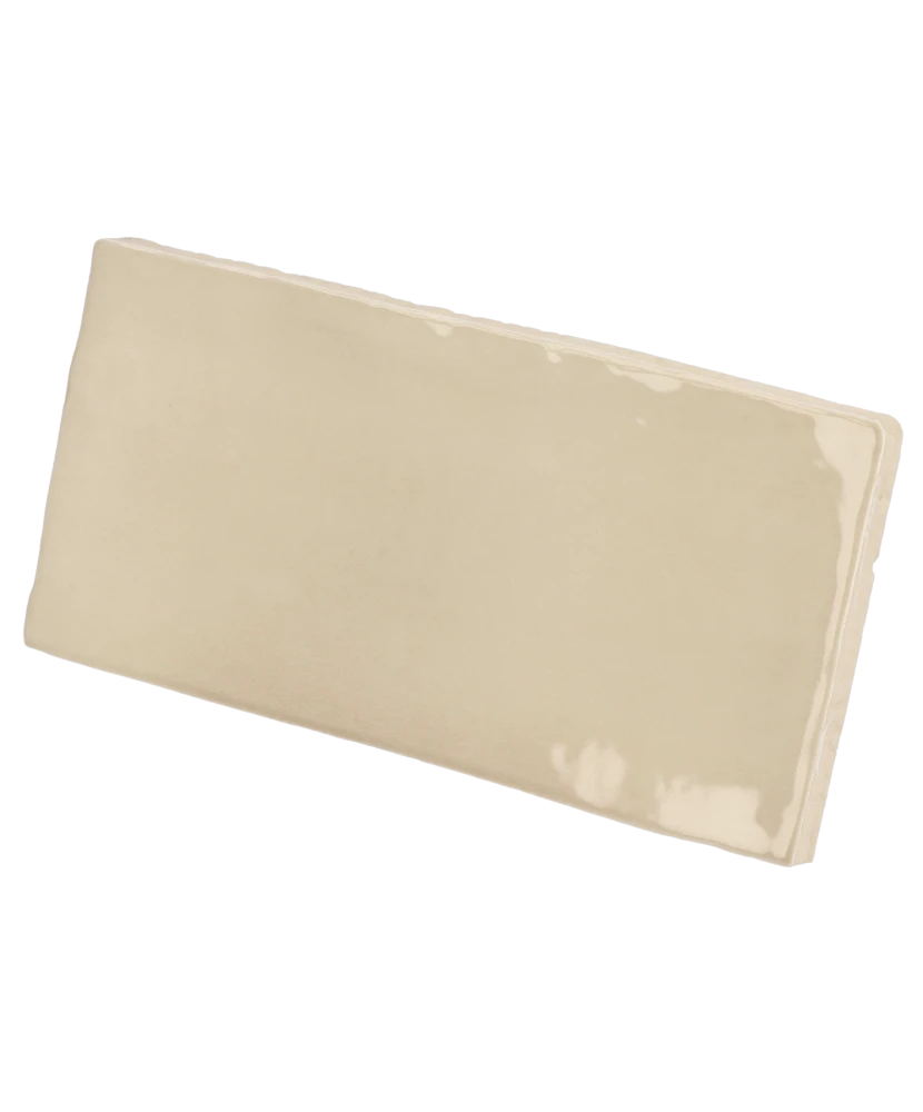 Carrelage Manacor Beige Argile 7,5x15 cm - vue latérale du carreau
