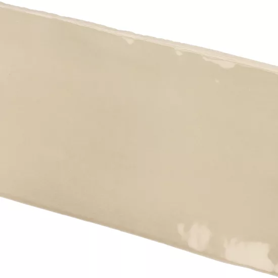 Carrelage Manacor Beige Argile 7,5x15 cm - vue latérale du carreau