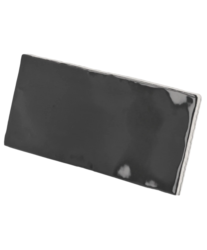 Carrelage Manacor Black 7,5x15 cm - vue latérale du carreau