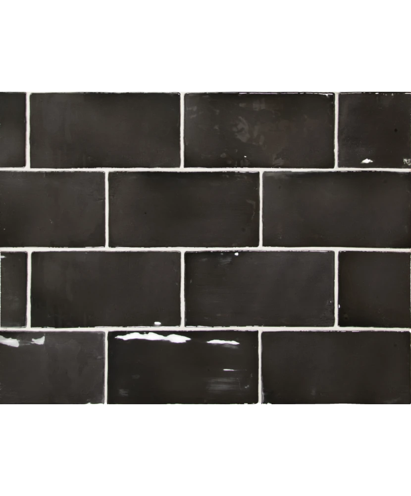 Carrelage Manacor Black 7,5x15 cm - détail du carreau