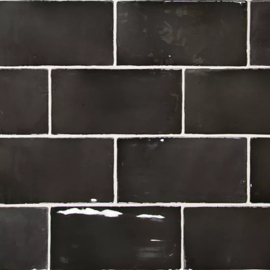 Carrelage Manacor Black 7,5x15 cm - détail du carreau