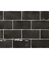Carrelage Manacor Black 7,5x15 cm - détail du carreau