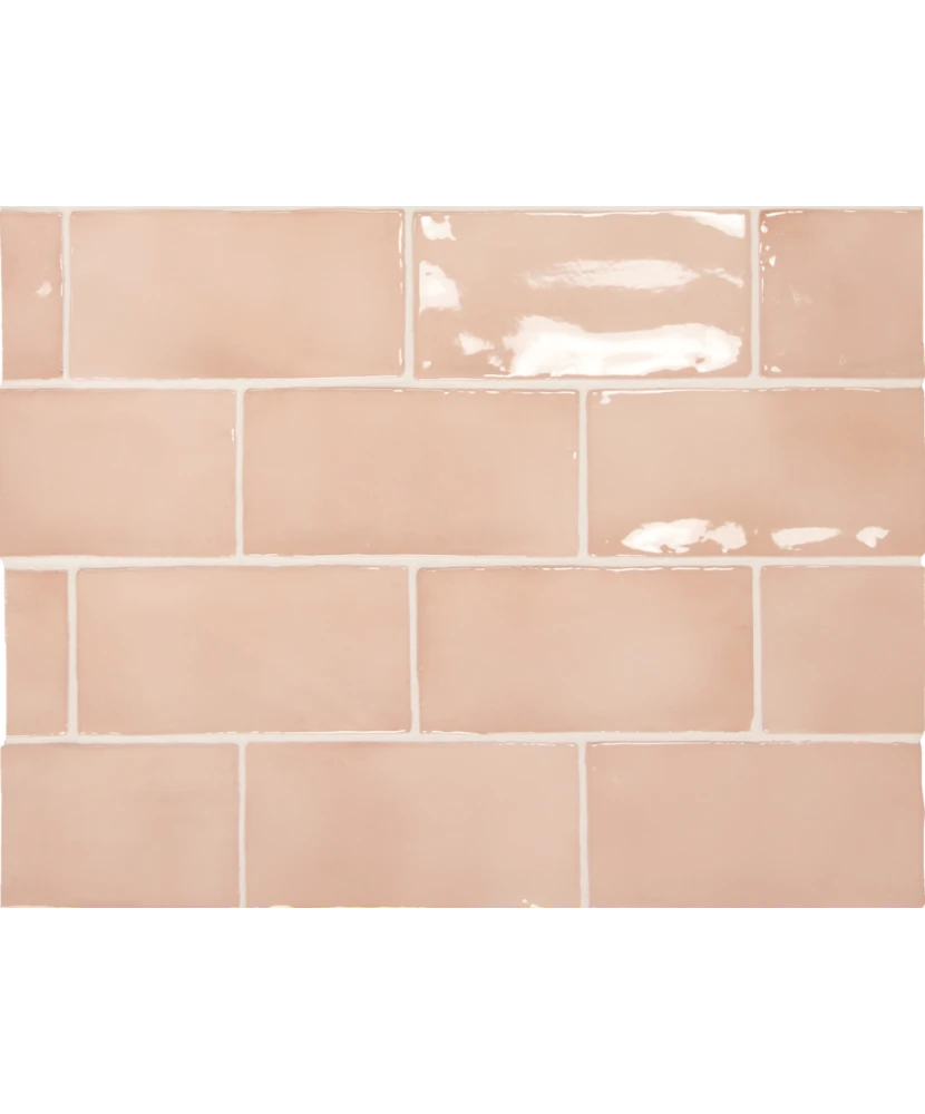Carrelage Manacor Blush Pink 7,5x15 cm - détail du carreau