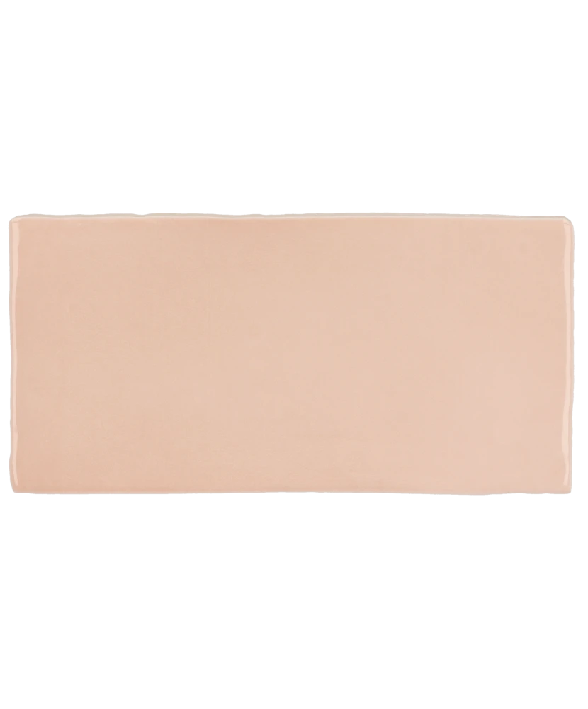 Carrelage Manacor Blush Pink 7,5x15 cm - vue de face du carreau