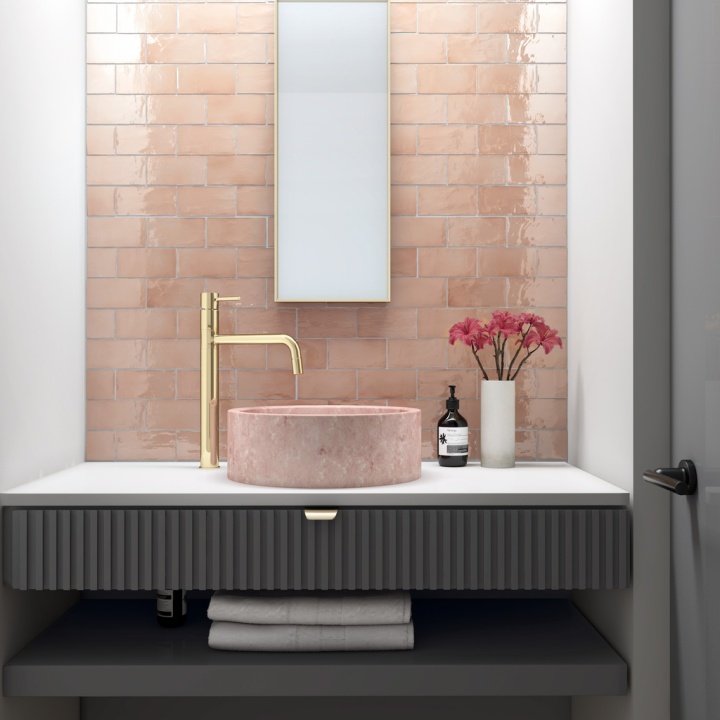 Manacor Blush Pink 7.5x15 cm - carrelage NAIS - image 4