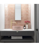 Carrelage Manacor Blush Pink 7,5x15 cm - vue d’ambiance