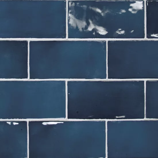 Carrelage Manacor Ocean Blue 7,5x15 cm - détail du carreau 2