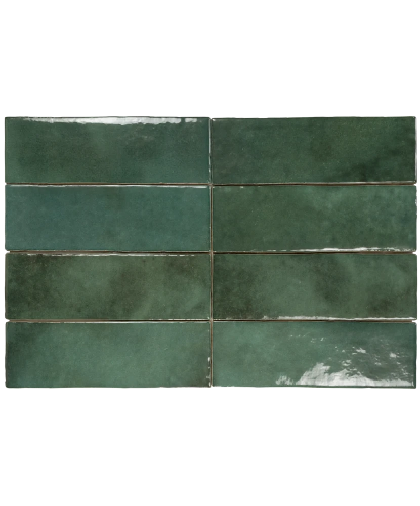Carrelage Artisan Moss Green 6,5x20 cm - détail du carreau 2