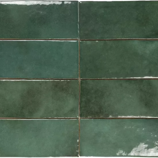 Carrelage Artisan Moss Green 6,5x20 cm - détail du carreau 2