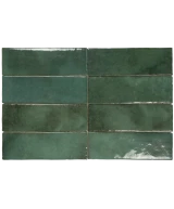 Carrelage Artisan Moss Green 6,5x20 cm - détail du carreau 2