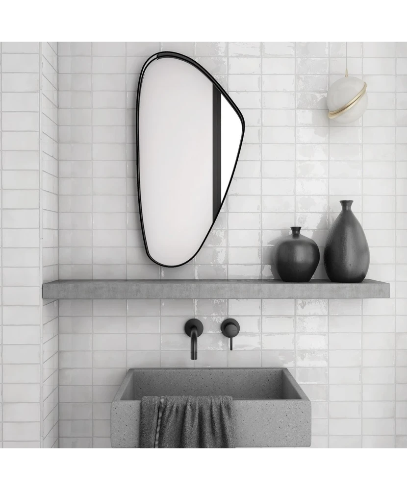 Carrelage Manacor White 7,5x15 cm - posé en salle de bain