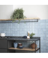 Carrelage Altea Ash Blue 10x10 cm - vue d’ambiance