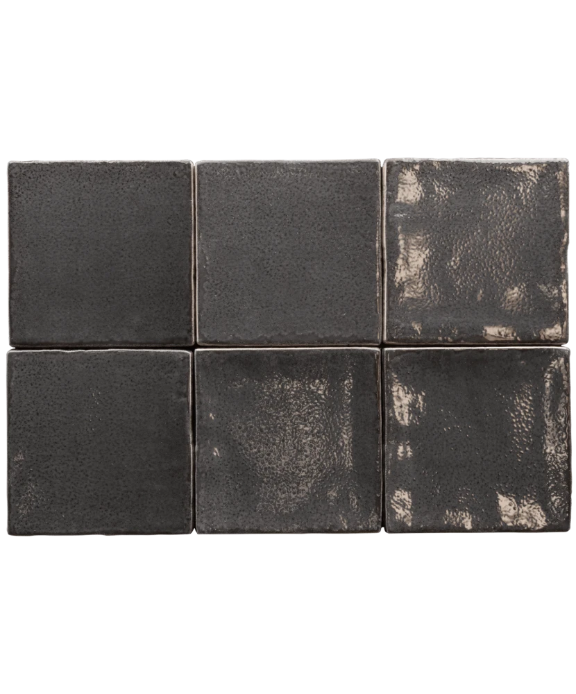 Carrelage Altea Black 10x10 cm - détail du carreau 2