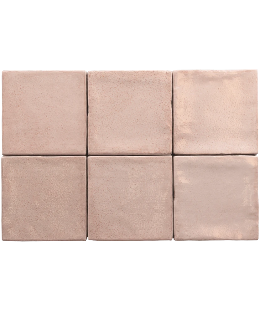 Carrelage Altea Dusty Pink 10x10 cm - détail du carreau 2