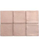 Carrelage Altea Dusty Pink 10x10 cm - détail du carreau 2
