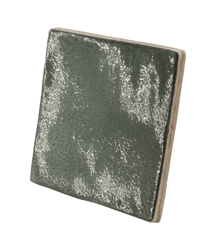 Carrelage Altea Pine Green 10x10 cm - vue latérale du carreau
