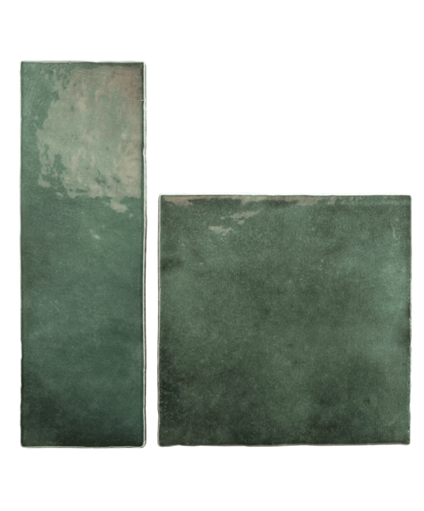 Carrelage Artisan Moss Green 6,5x20 cm - détail du carreau 4