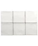 Carrelage Altea White 10x10 cm - détail du carreau