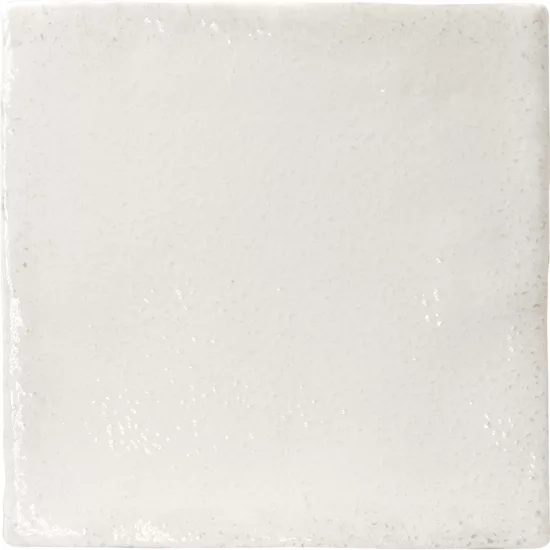 Carrelage Altea White 10x10 cm - vue de face du carreau