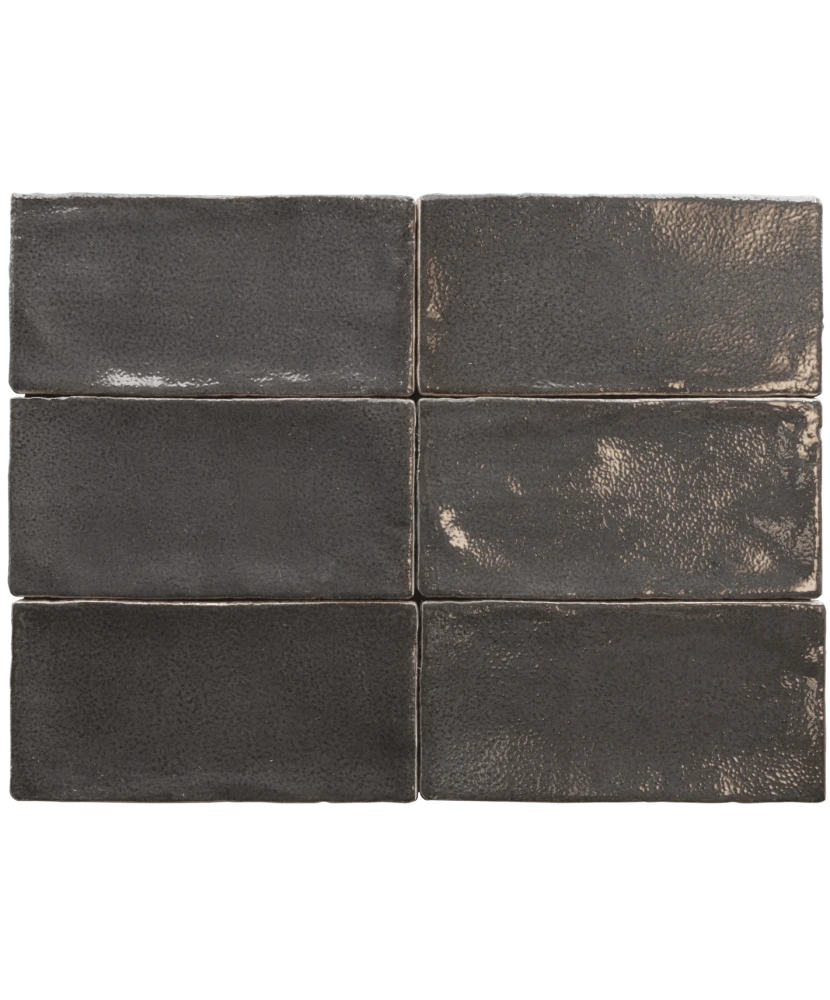Carrelage Altea Black 7,5x15 cm - détail du carreau 2