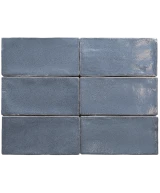 Carrelage Altea Thistle Blue 7,5x15 cm - détail du carreau 2