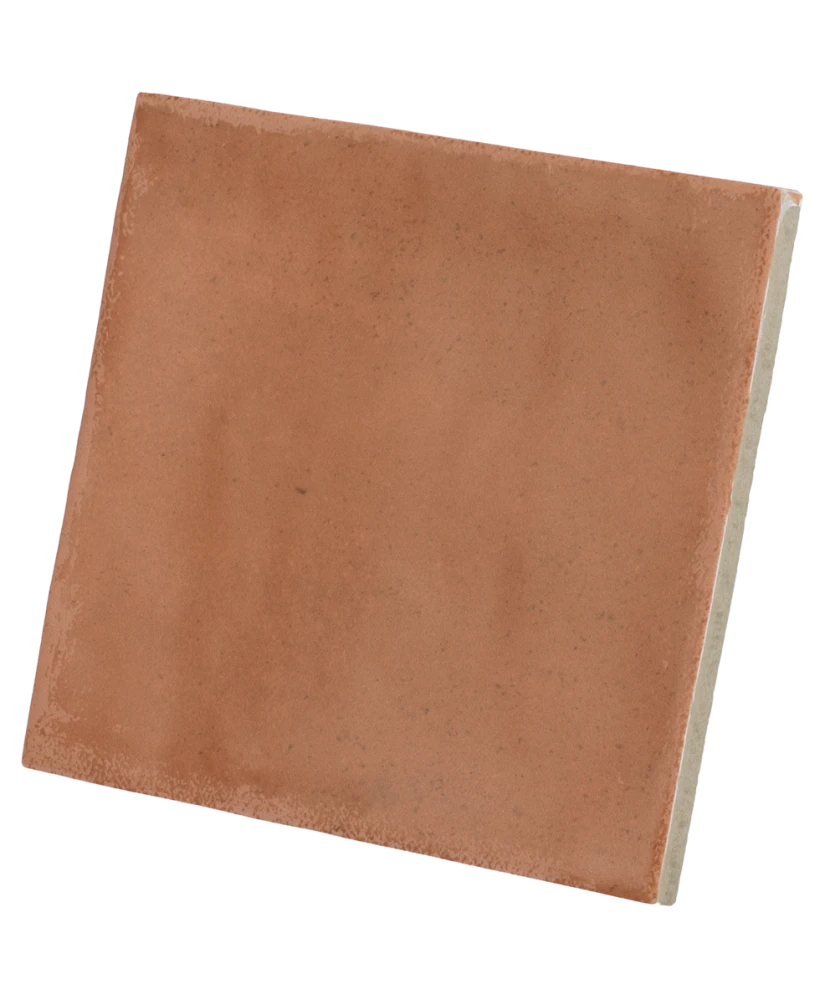 Carrelage Argile Cotto 10x10 cm - détail du carreau