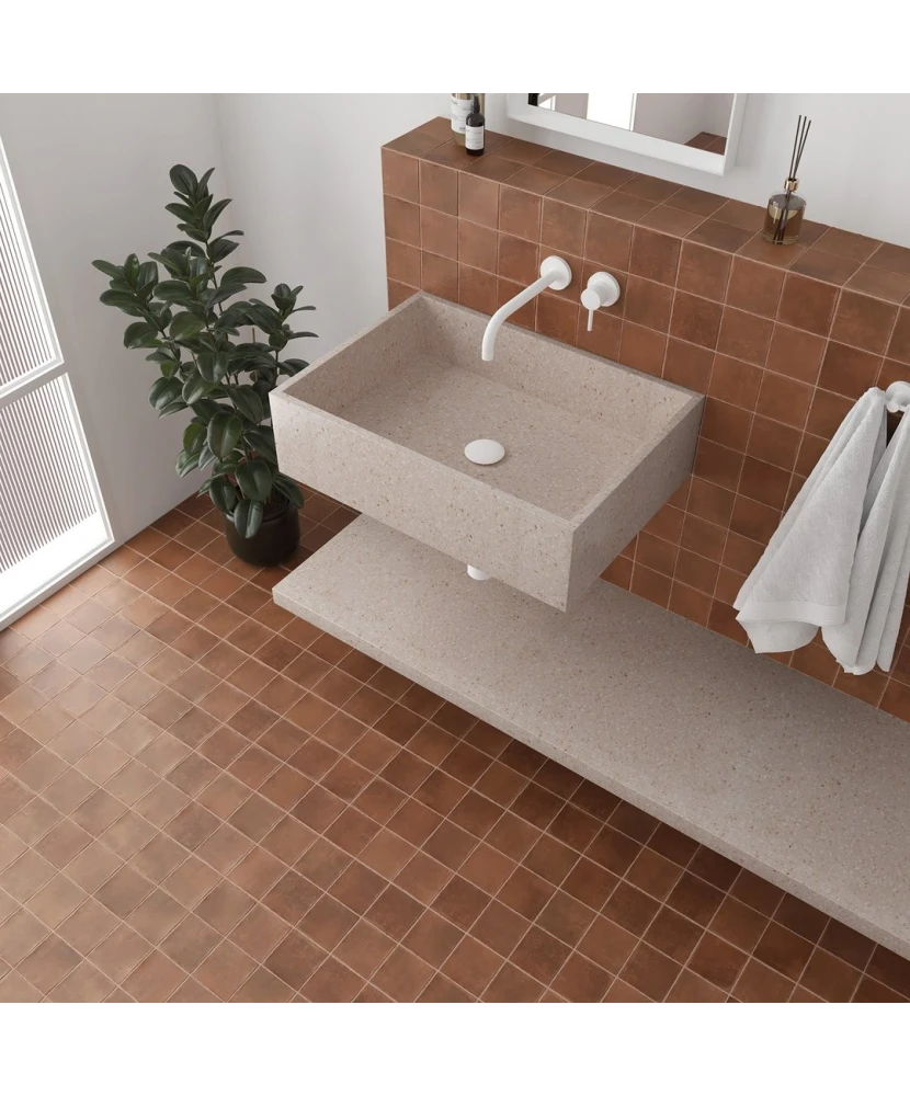 Carrelage Argile Cotto 10x10 cm - vue d’ambiance 6