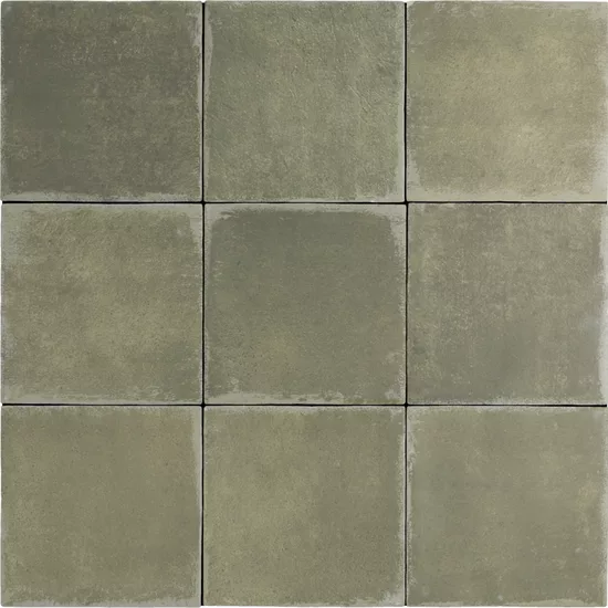 Carrelage Argile Khaki 10x10 cm - détail du carreau