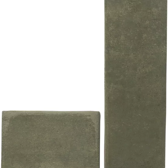 Carrelage Argile Khaki 10x10 cm - détail du carreau 2