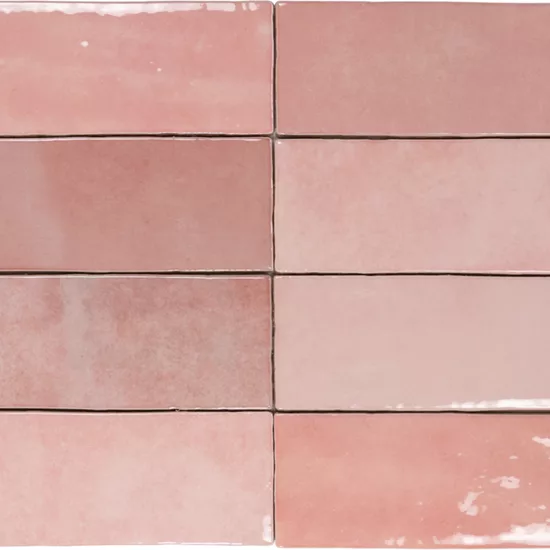 Carrelage Artisan Rose Mallow 6,5x20 cm - détail du carreau 2