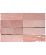 Carrelage Artisan Rose Mallow 6,5x20 cm - détail du carreau 2