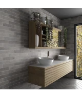 Carrelage Argile Concrete 6x24,6 cm - vue d’ambiance