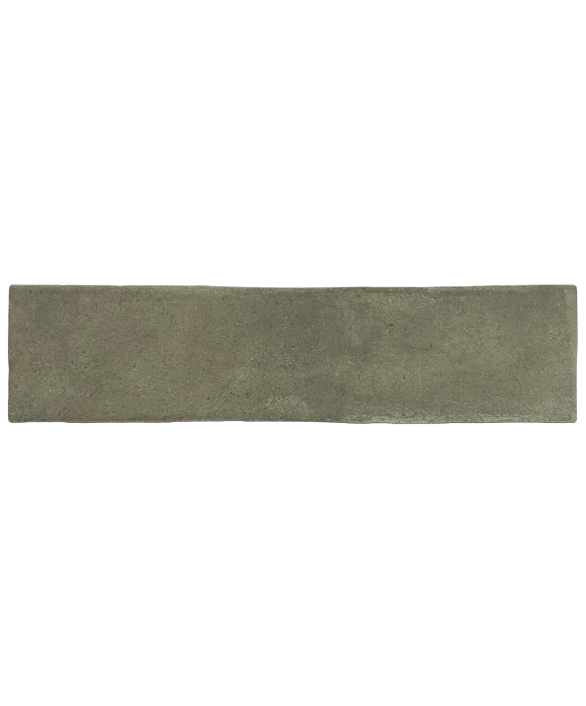 Carrelage Argile Khaki 6x24,6 cm - vue de face du carreau
