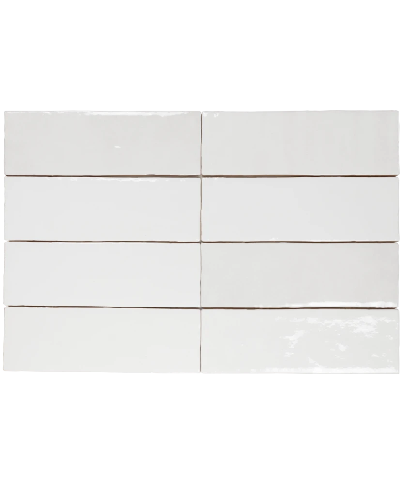 Carrelage Artisan White 6,5x20 cm - détail du carreau