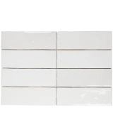 Carrelage Artisan White 6,5x20 cm - détail du carreau