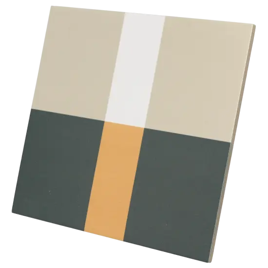 Carrelage Bauhome Band Cold 20x20 cm - vue latérale du carreau