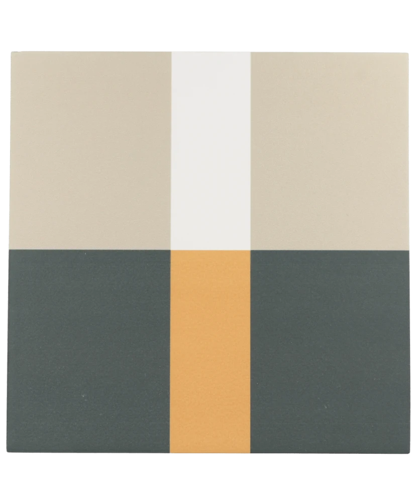 Carrelage Bauhome Band Cold 20x20 cm - vue de face du carreau
