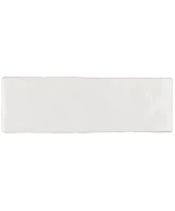 Carrelage Artisan White 6,5x20 cm - vue de face du carreau