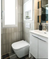 Carrelage Bauhome Band Cold 20x20 cm - vue d’ambiance 4
