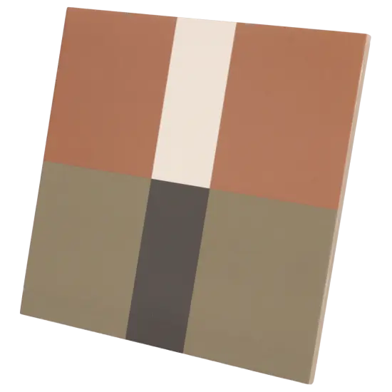 Carrelage Bauhome Band Warm 20x20 cm - vue latérale du carreau